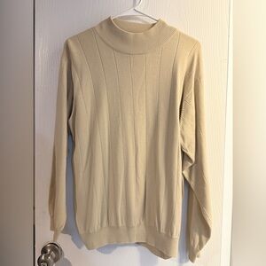 Classic Beige Women's Turtleneck Sweater